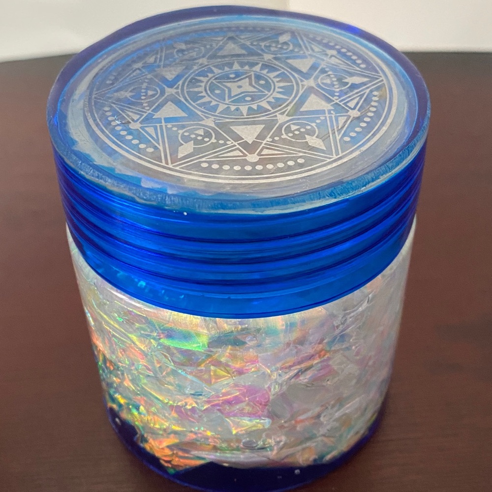 Lighted Iridescent Jar